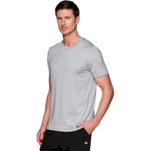 image:imageRBX Mens Workout TShirt Breathable Lightweight Stretch Jersey Moisture Wicking Quick Dry Running Training TopSpace Dye Grey