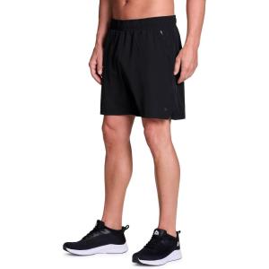 image:imageRBX Mens Woven Gym Shorts 7 Quick Drying Running Shorts with Pockets Athletic Fit XDri Moisture Wicking Training ShortsMesh Yoke Black