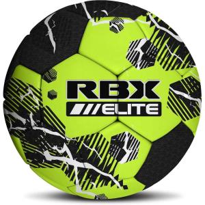 image:imageRBX Size 5 Soccer Ball Durable 32 MachineStitched Panel Construction Superior Air Retention All Weather Design High Contrast GraphicsVolt