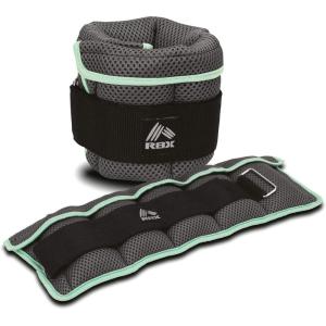 image:imageRBX 3lb Adjustable Wrist Ankle Weights with Removable Individual Weight Packs for Toning Strengthening Your Body Running Jogging Walking Set of 2 3lb Each6lb Pair Mint