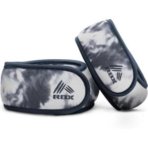 image:imageRBX Wrist amp Ankle Weights Set 2LB Pair1LB Each Adjustable Comfort Fit for Training amp ToningBlue Camo