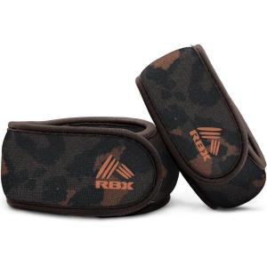 image:imageRBX Wrist amp Ankle Weights Set 2LB Pair1LB Each Adjustable Comfort Fit for Training amp ToningDark Brown