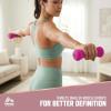 image:imageRBX 4LB Hand Weights 2LB each Neoprene Hand Weights for Home Workouts Cardio amp Strength Training Home Gym EquipmentBright Pink