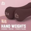 image:imageRBX 4LB Hand Weights 2LB each Neoprene Hand Weights for Home Workouts Cardio amp Strength Training Home Gym EquipmentBrown