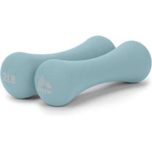 image:imageRBX 4LB Hand Weights 2LB each Neoprene Hand Weights for Home Workouts Cardio amp Strength Training Home Gym EquipmentPastel Blue