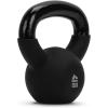 image:imageRBX Neoprene Kettlebell Wide Handle Iron Core Flat Bottom Great for All Fitness LevelsBlack