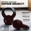 image:imageRBX Neoprene Kettlebell Wide Handle Iron Core Flat Bottom Great for All Fitness LevelsBrown