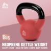 image:imageRBX Neoprene Kettlebell Wide Handle Iron Core Flat Bottom Great for All Fitness LevelsCoral