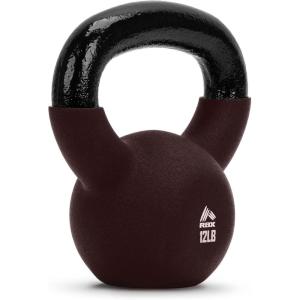 image:imageRBX Neoprene Kettlebell Wide Handle Iron Core Flat Bottom Great for All Fitness LevelsBrown