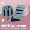 image:imageRBX Adjustable Ankle amp Wrist Weights Customizable for Pilates Yoga Walking Barre Home Workouts amp Strength TrainingBlue