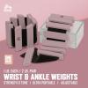 image:imageRBX Adjustable Ankle amp Wrist Weights Customizable for Pilates Yoga Walking Barre Home Workouts amp Strength TrainingRose Gold