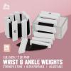 image:imageRBX Adjustable Ankle amp Wrist Weights Customizable for Pilates Yoga Walking Barre Home Workouts amp Strength TrainingWhite