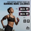 image:imageRBX 2lb Walking Weights Pair 1lb Each Soft Hand Weights with Reflective Safety Straps Ergonomic Grip amp Breathable Fabric Add Resistance to Walking Jogging amp AerobicsBlack Pink