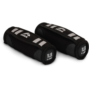 image:imageRBX 2lb Walking Weights Pair 1lb Each Soft Hand Weights with Reflective Safety Straps Ergonomic Grip amp Breathable Fabric Add Resistance to Walking Jogging amp AerobicsBlack
